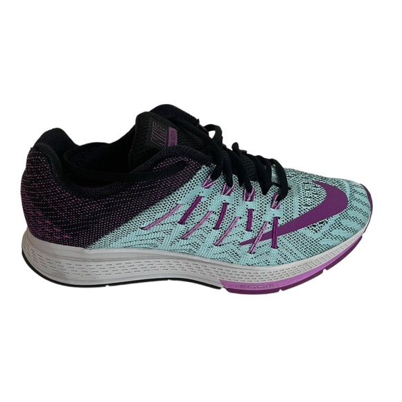 Nike Womens Air Zoom Elite 8 748589-400 Blue Running Shoes Sneakers Size 8 EUC - Picture 1 of 8